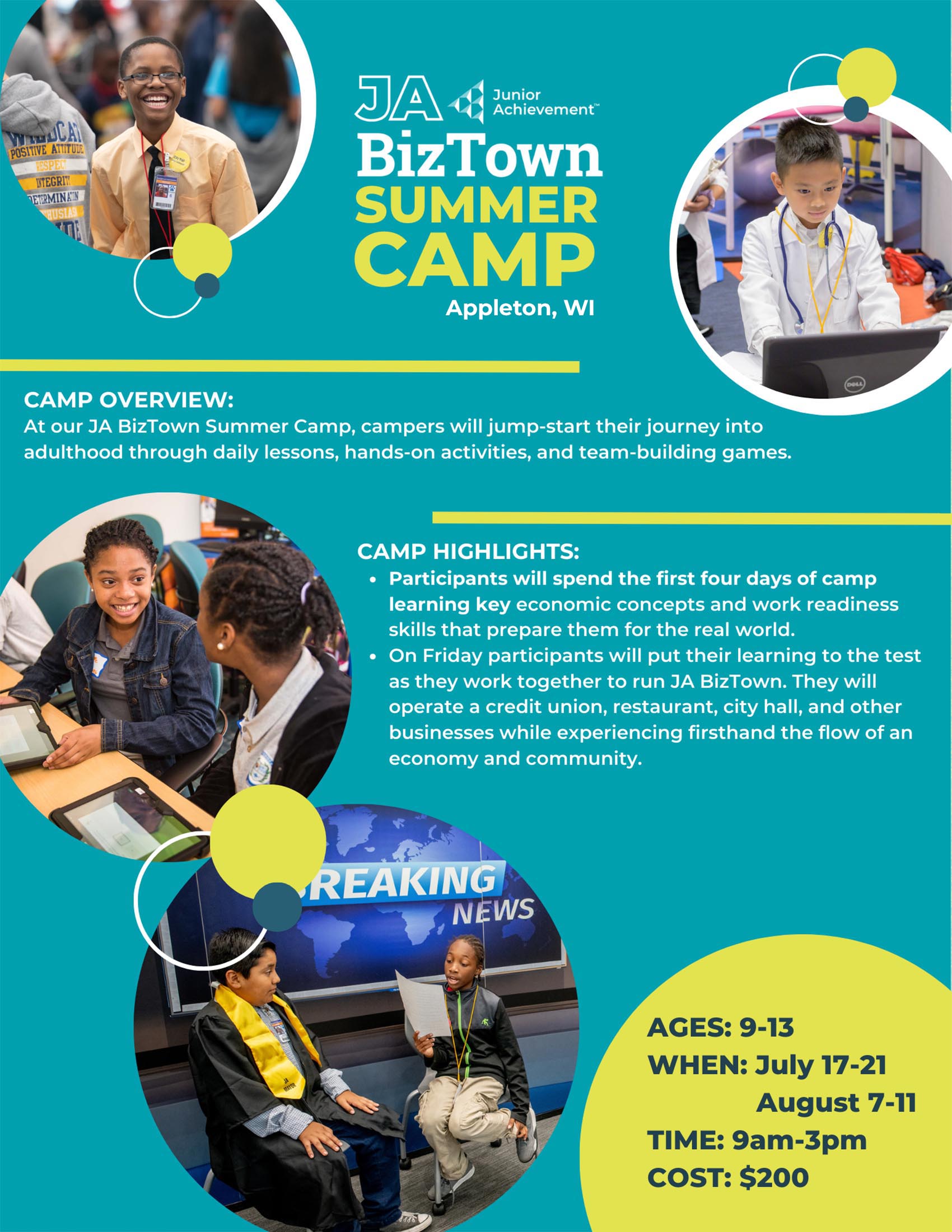 JA BizTown Summer Camp 2023